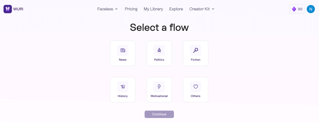 Wuri AI ai app faceless video creation