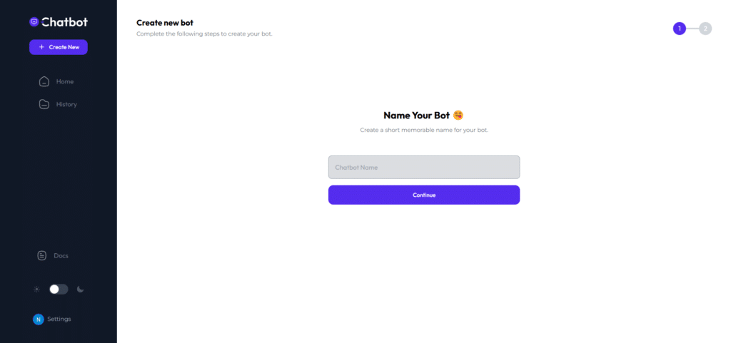 chatbot ai app bot creation