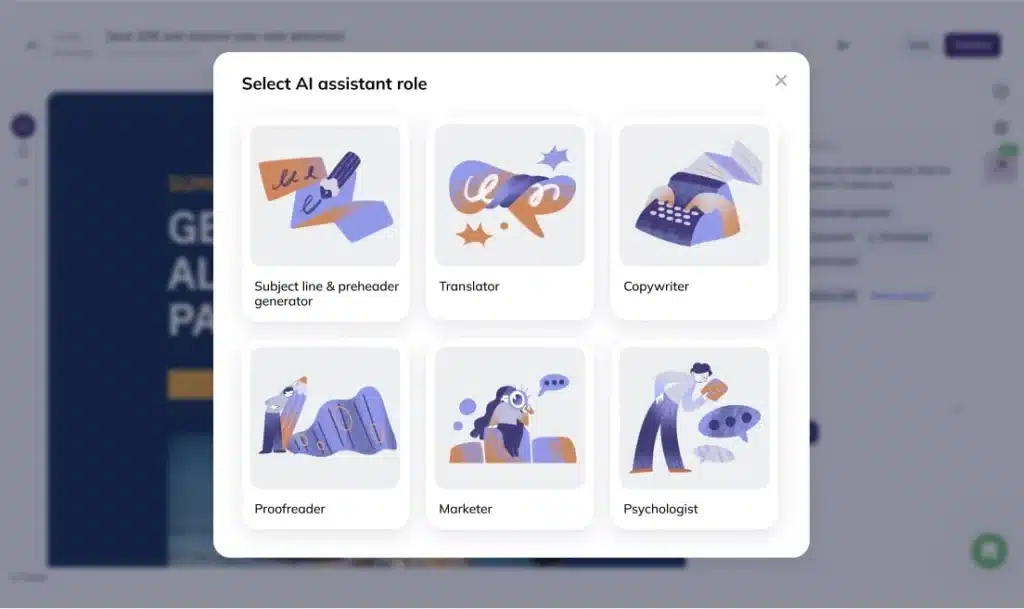 selzy ai app AI-assitant-roles