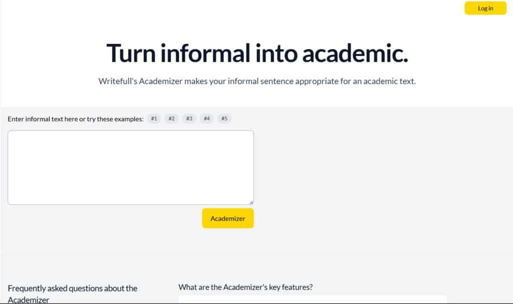 writefull ai app academizer