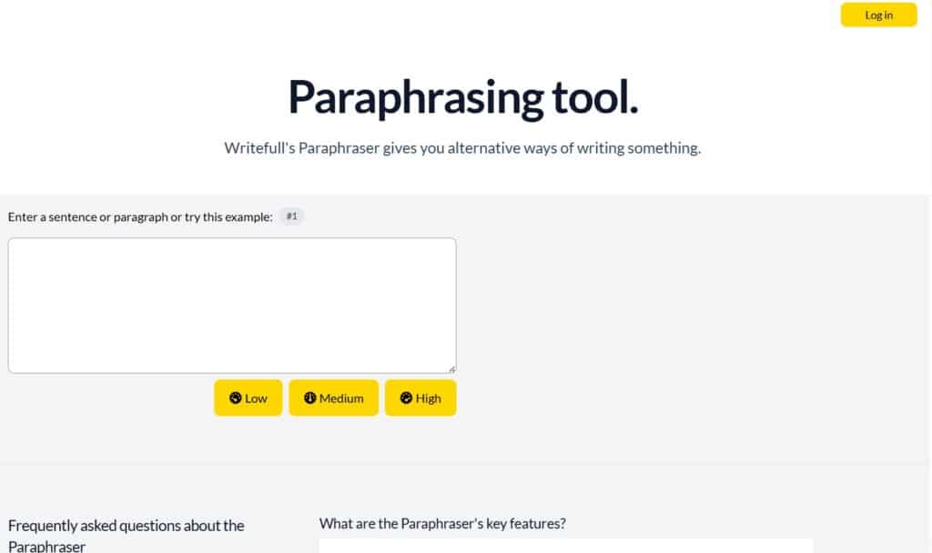 writefull ai app paraphraser