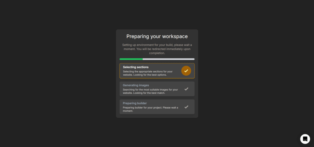 Instago ai app generating website