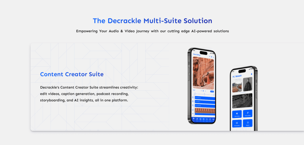 decrackle ai app multi suit solutions