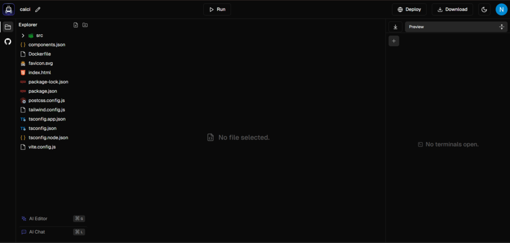gitwit ai app coding interface