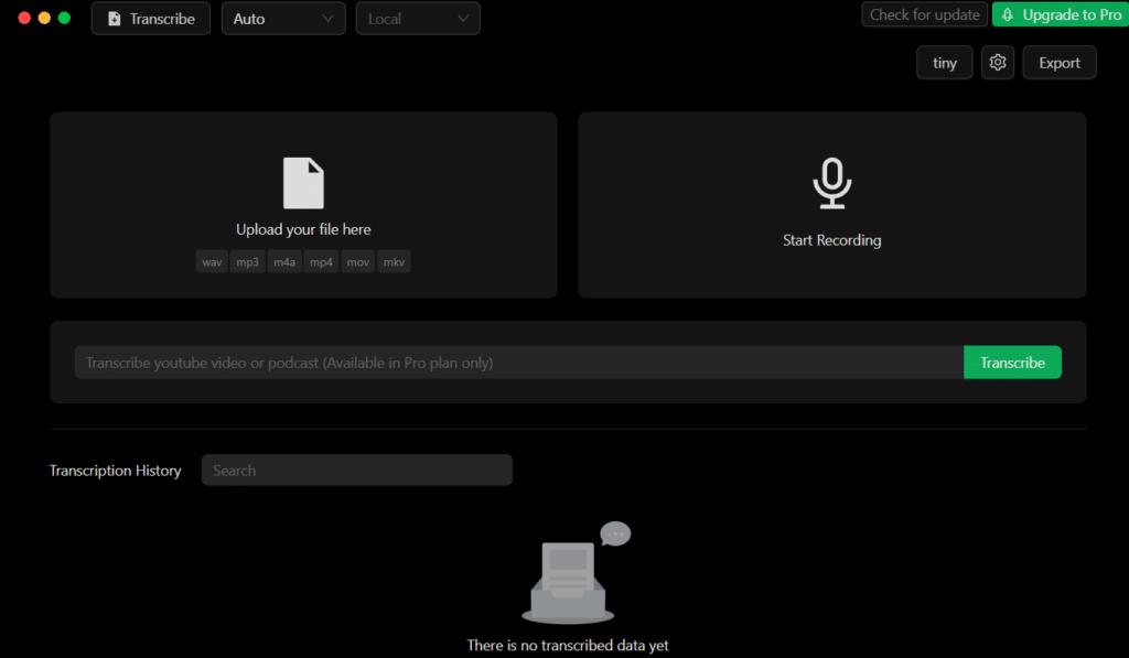 gowhisper ai app dashboard