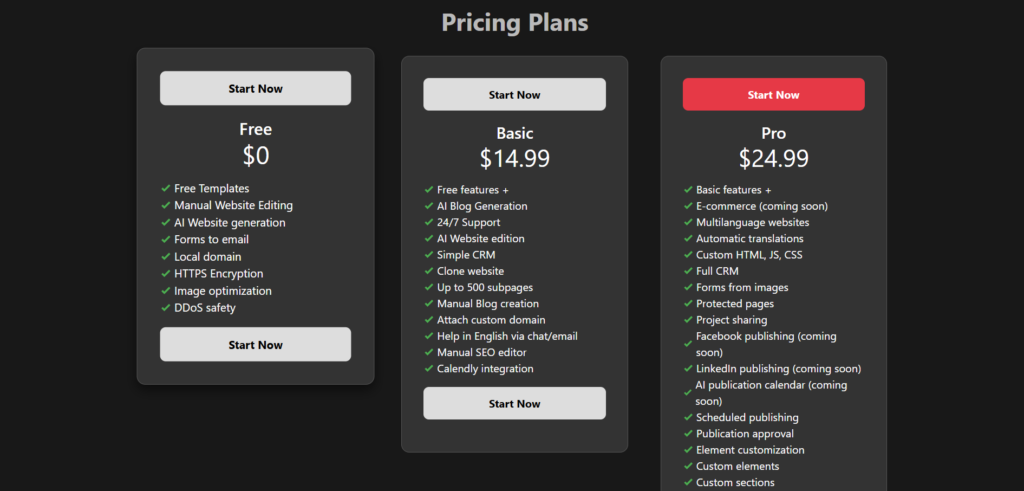 instago ai app pricing