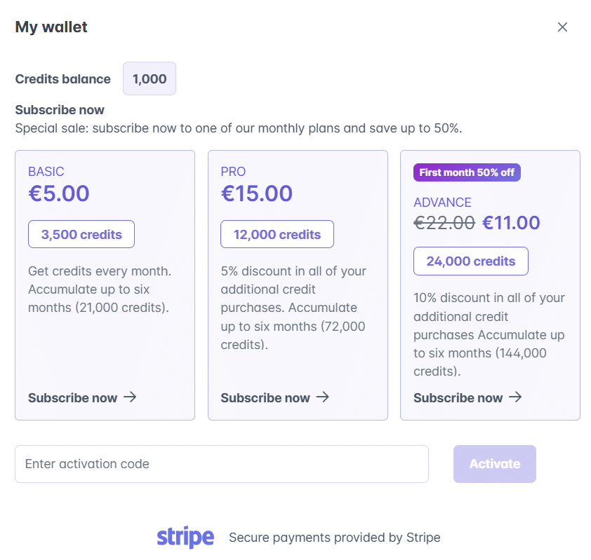 oneforall ai app pricing