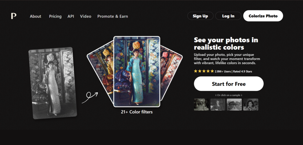 palette ai app homepage