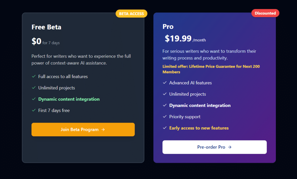 prose fusion ai app pricing