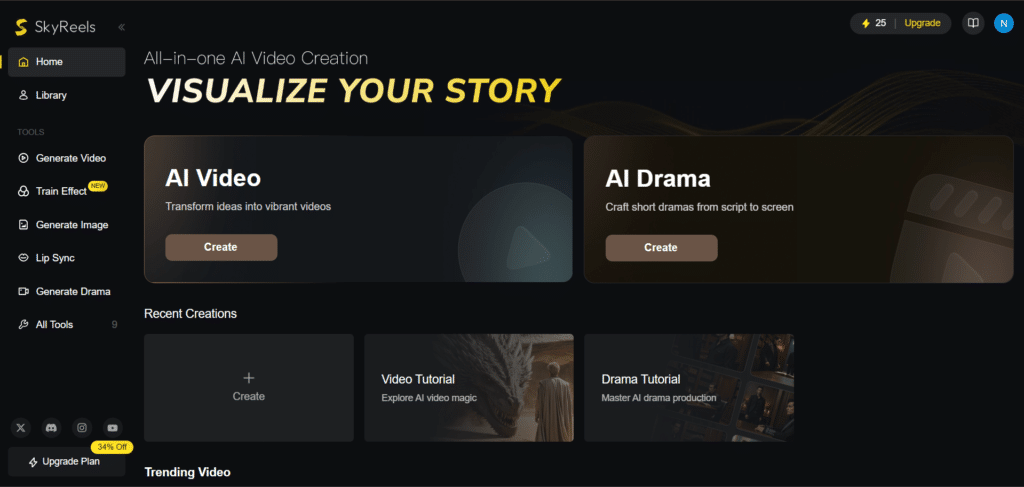 skyreels ai app home
