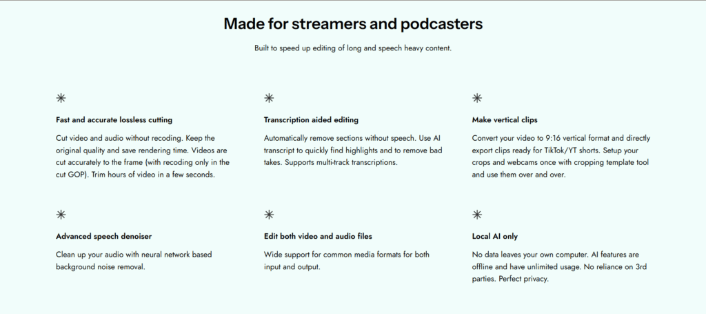 smart media cutter ai app features