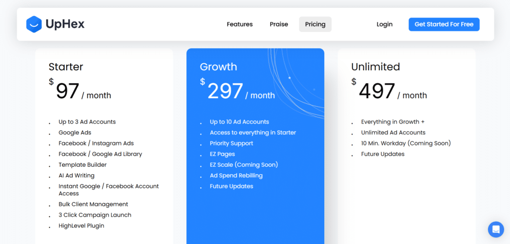 uphex ai app pricing