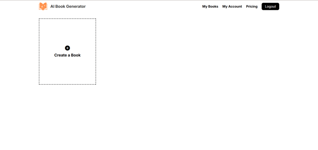 Aibookgenerator dashboard