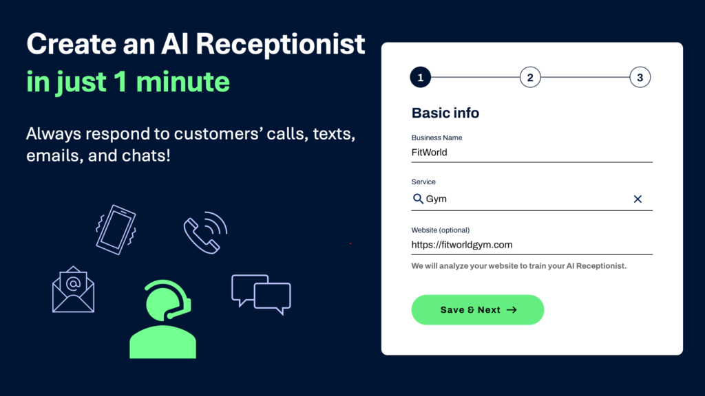 Heylibby AI app ai receptionist creation