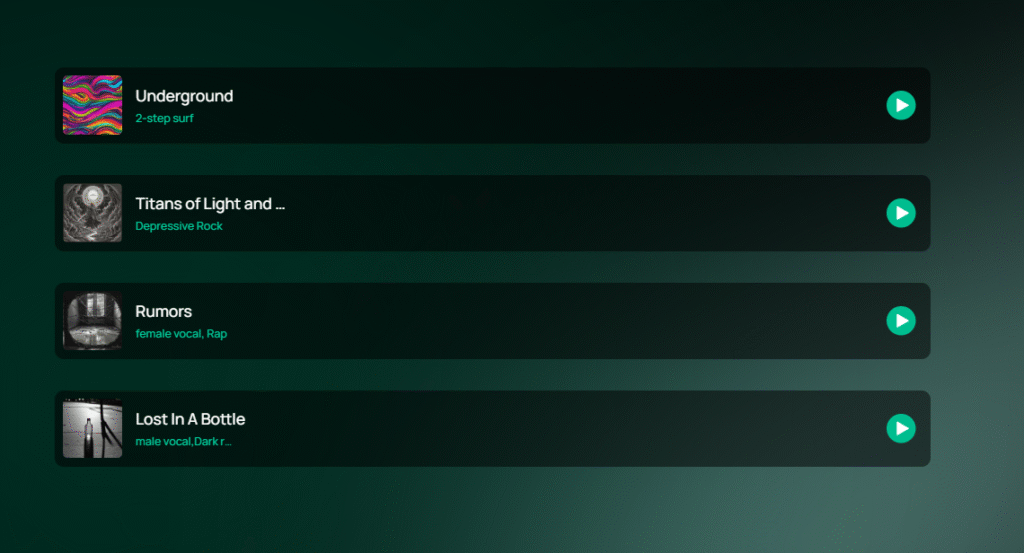 Musicdonna ai app generated songs