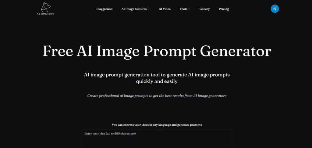 ai omnigen ai app image prompt generator
