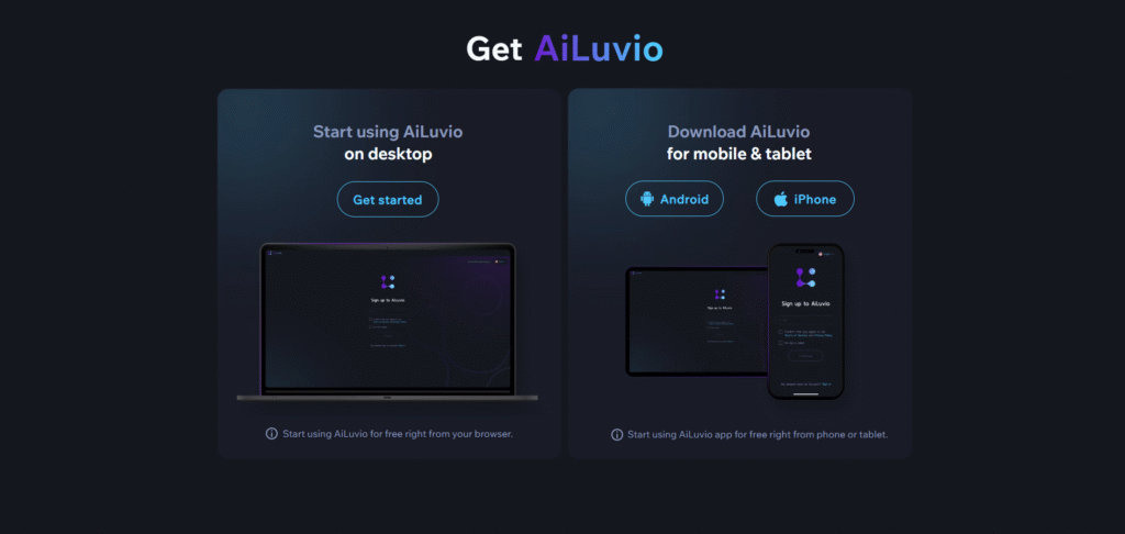 ailuvio ai app downloads