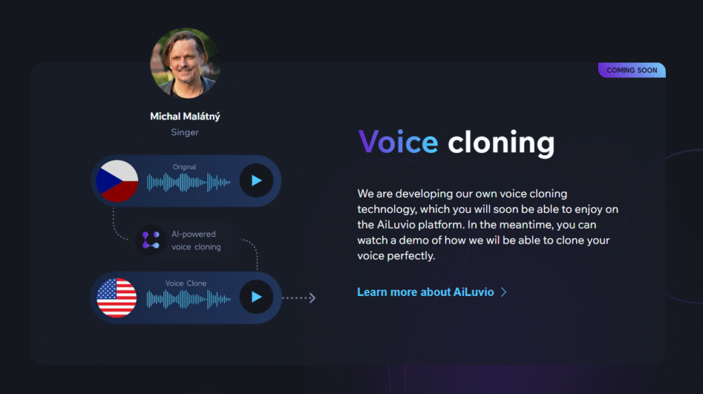 ailuvio ai app voice cloning