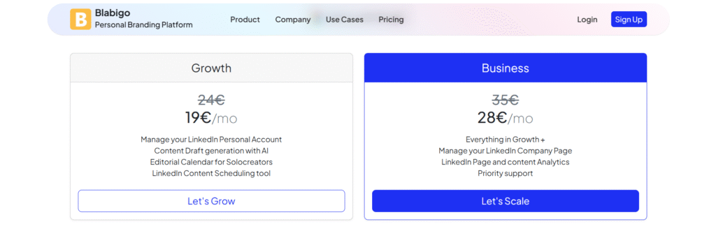 blabigo ai app pricing
