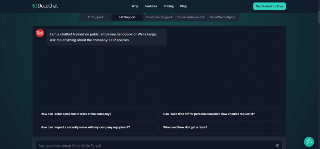 docuchat ai app hr support