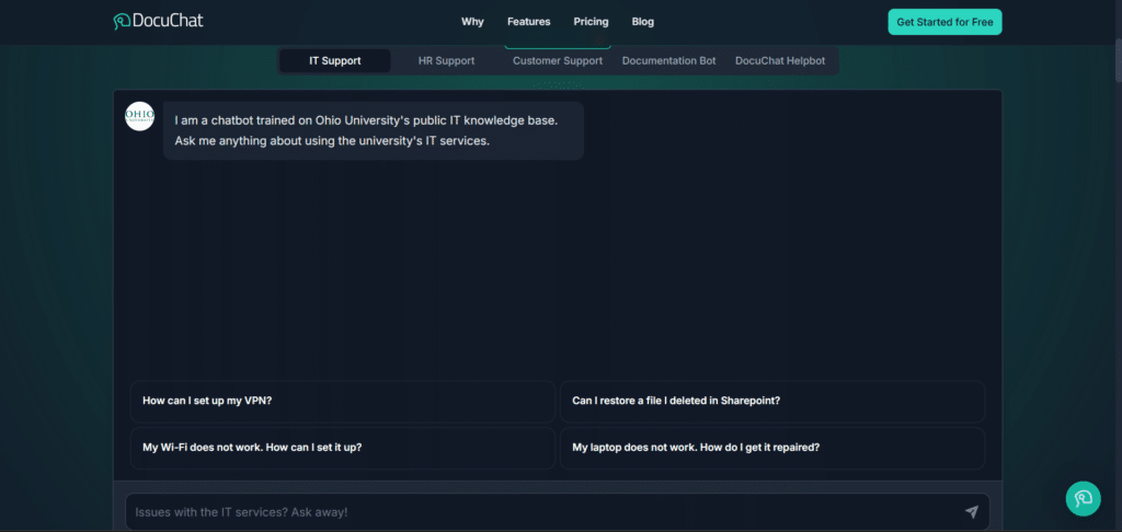 docuchat ai app it support