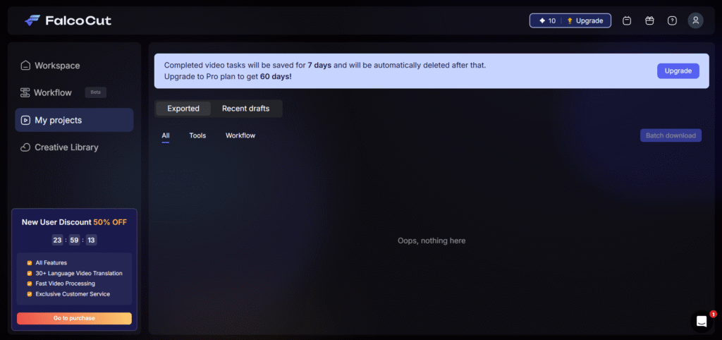 falcocut ai app projects