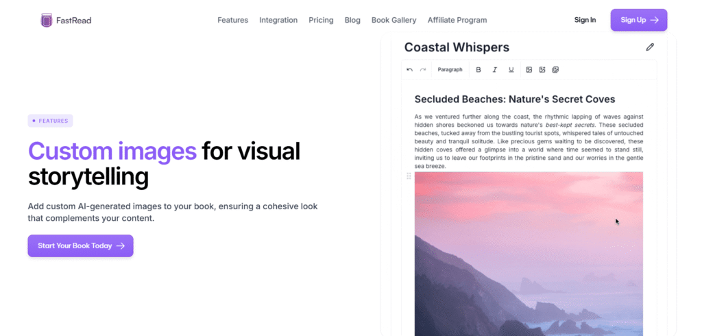 fastread ai app customizing