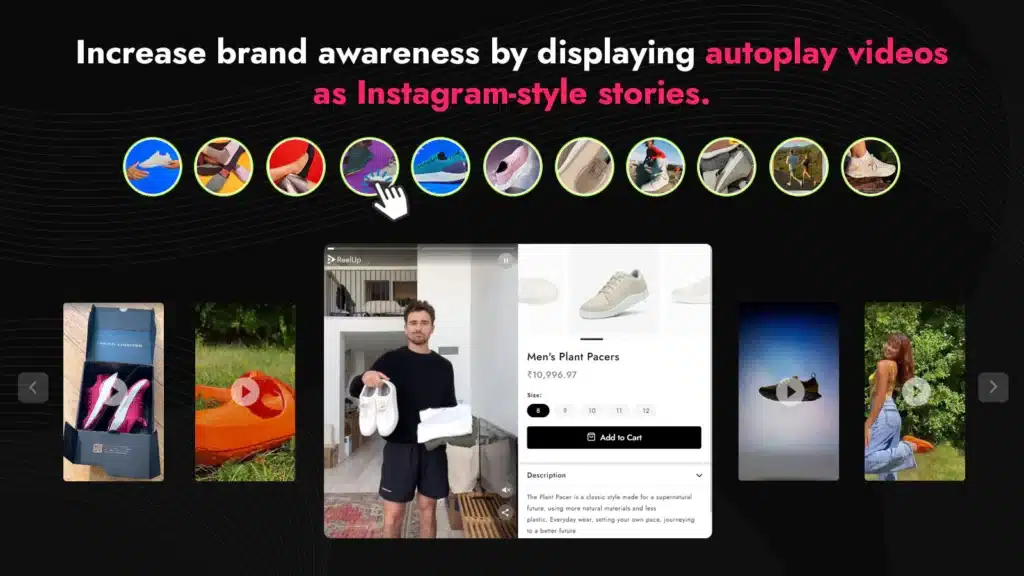 reel up ai app autolay videos