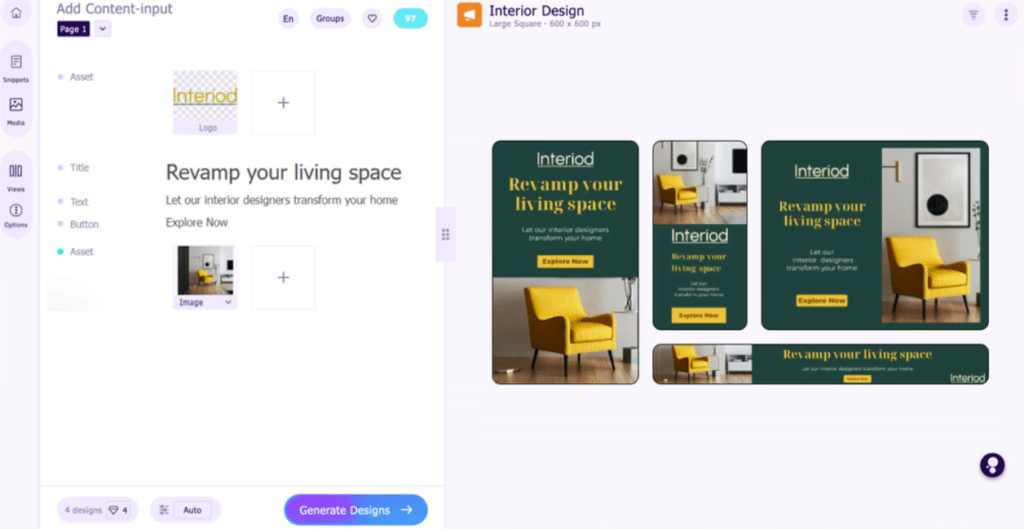 sivi ai app design generator
