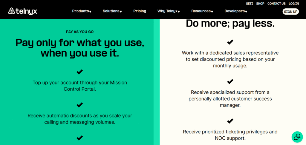 telnyx ai app pricing