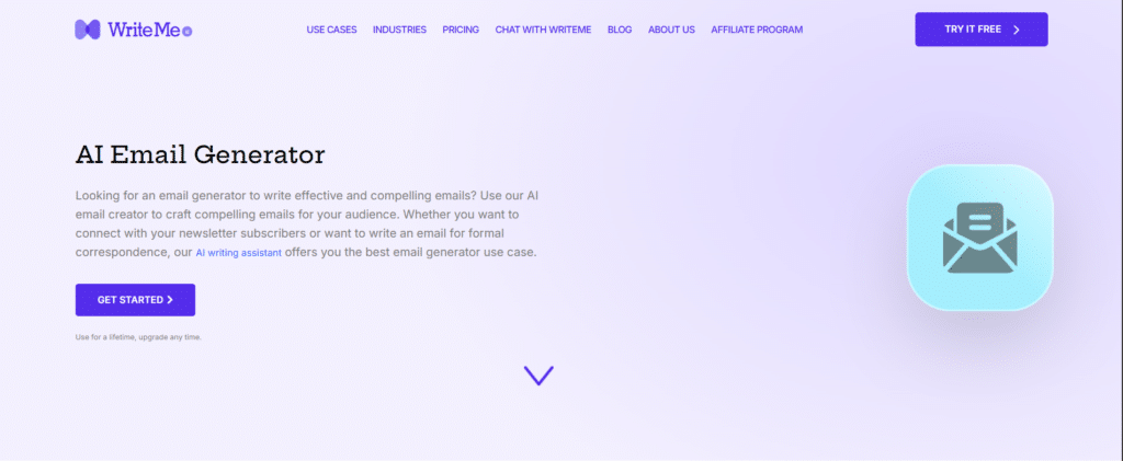 write me ai app email generator