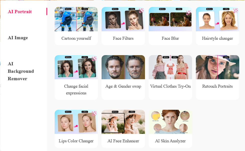 Ailabtools ai app ai portrait features