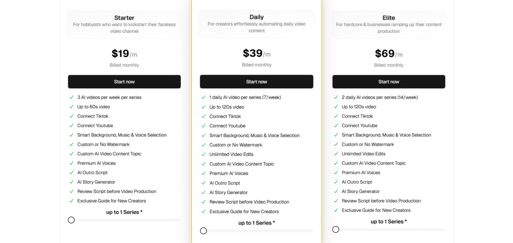 Autopilot Shorts ai app pricing