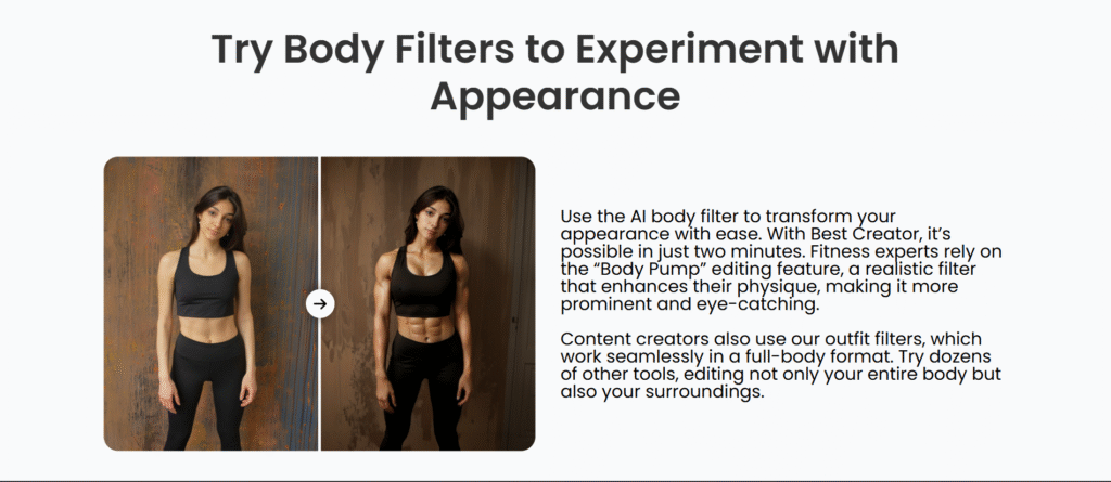 Bestcreator ai app appearance