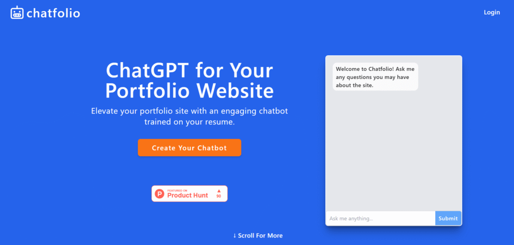 Chat‑fu ai app homepage