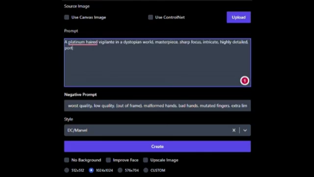 Comicsmaker AI app art work generator