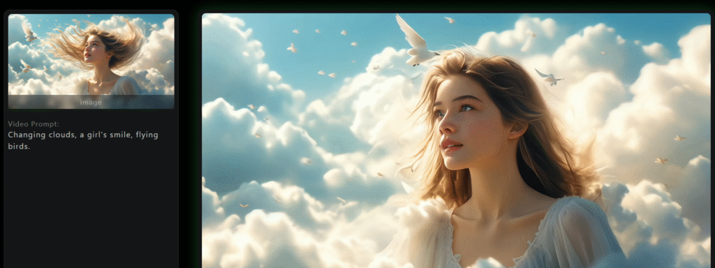 Dream Machine AI app image to video generation