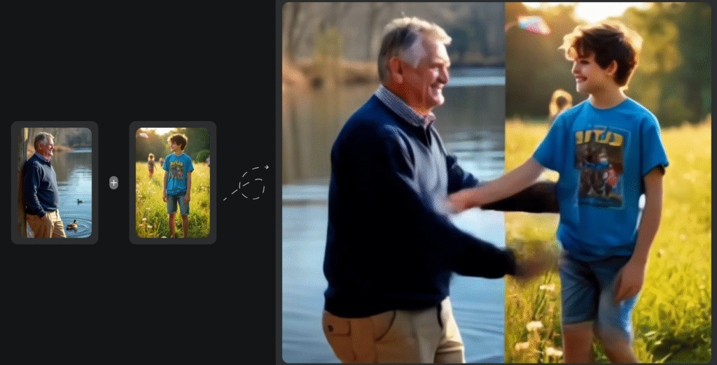Dream Machine AI app photo merging