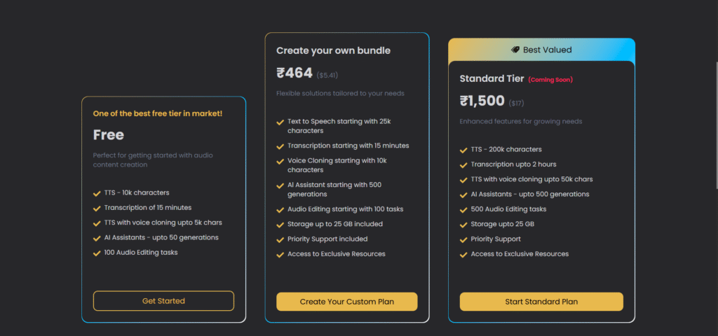 Echovox Studio ai app pricing
