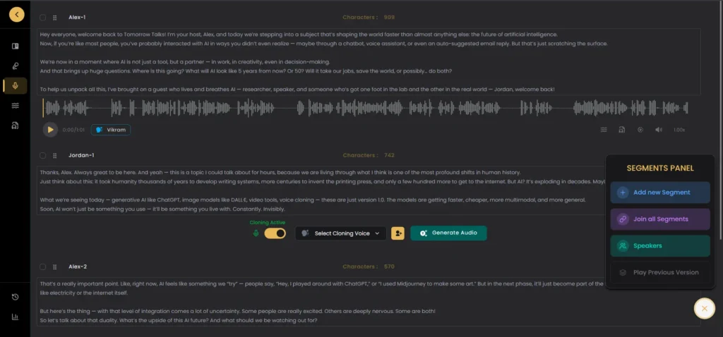 Echovox Studio ai app transcription