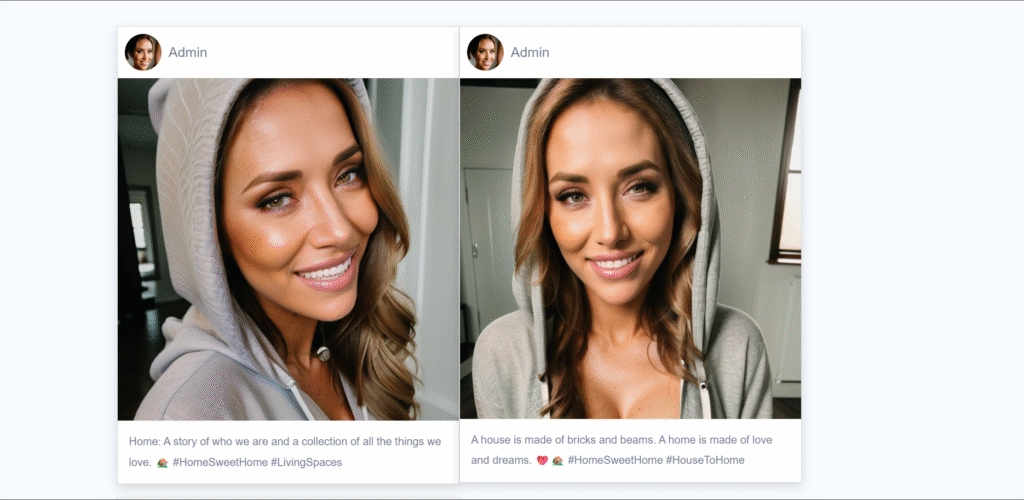 Fanster AI app created posts