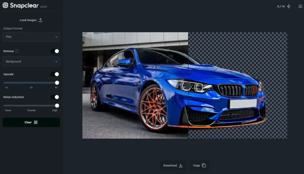 Snapclear ai app bg remover