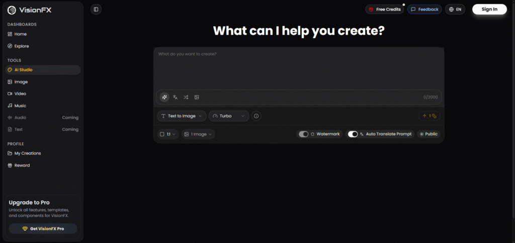 VisionFX AI App Studio
