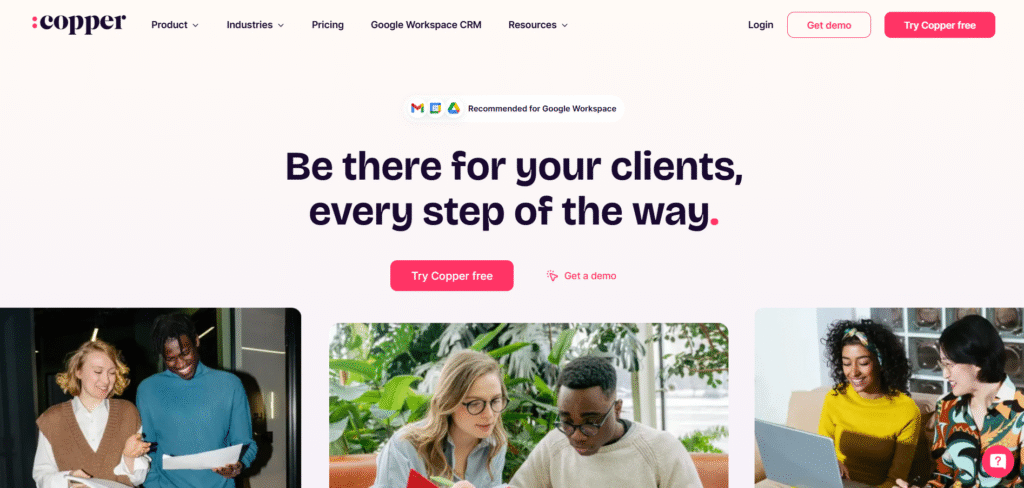 copper ai app homepage
