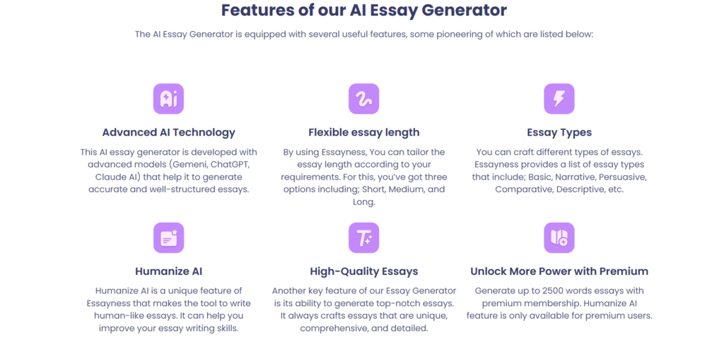 essayness ai app features