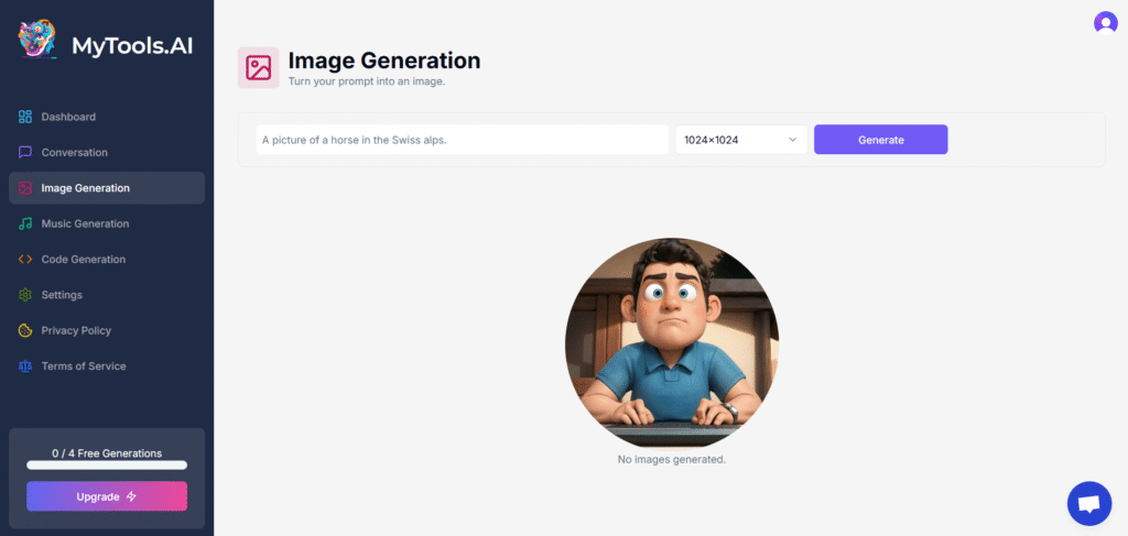 my tools ai app image generation