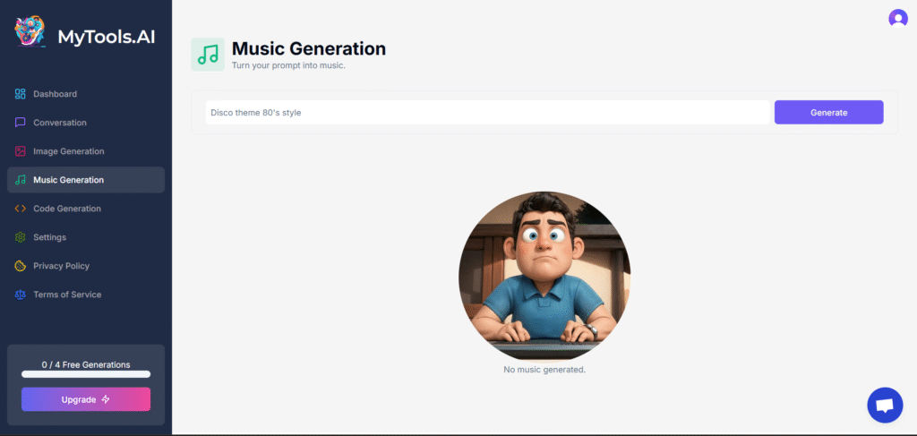 my tools ai app music generation