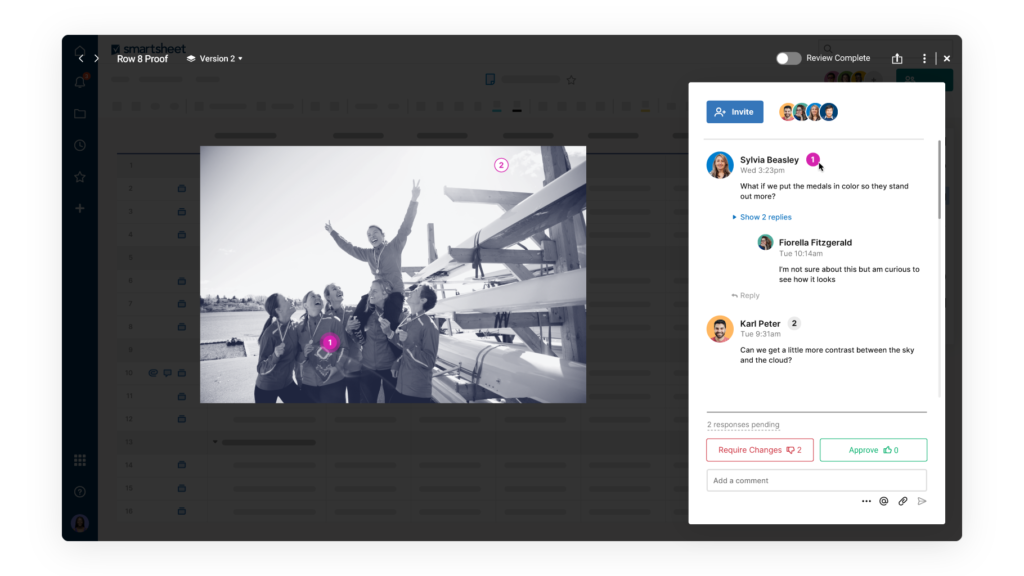 smartsheet ai app collaboration