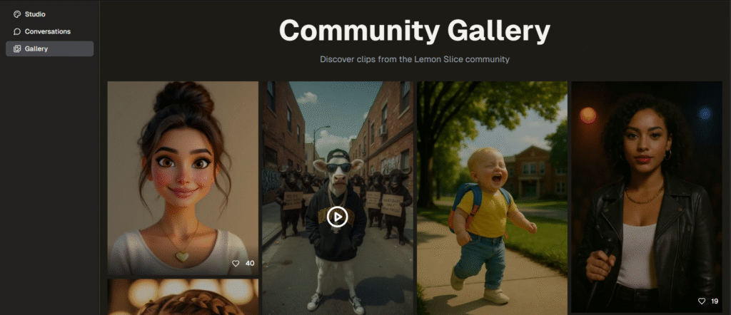 Lemonslice ai app gallery