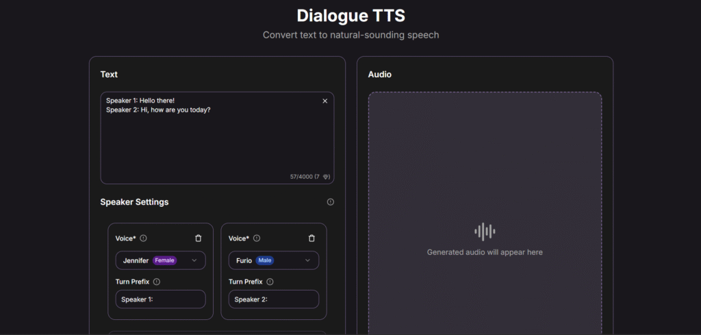 RealTime TTS ai app dialogue tts